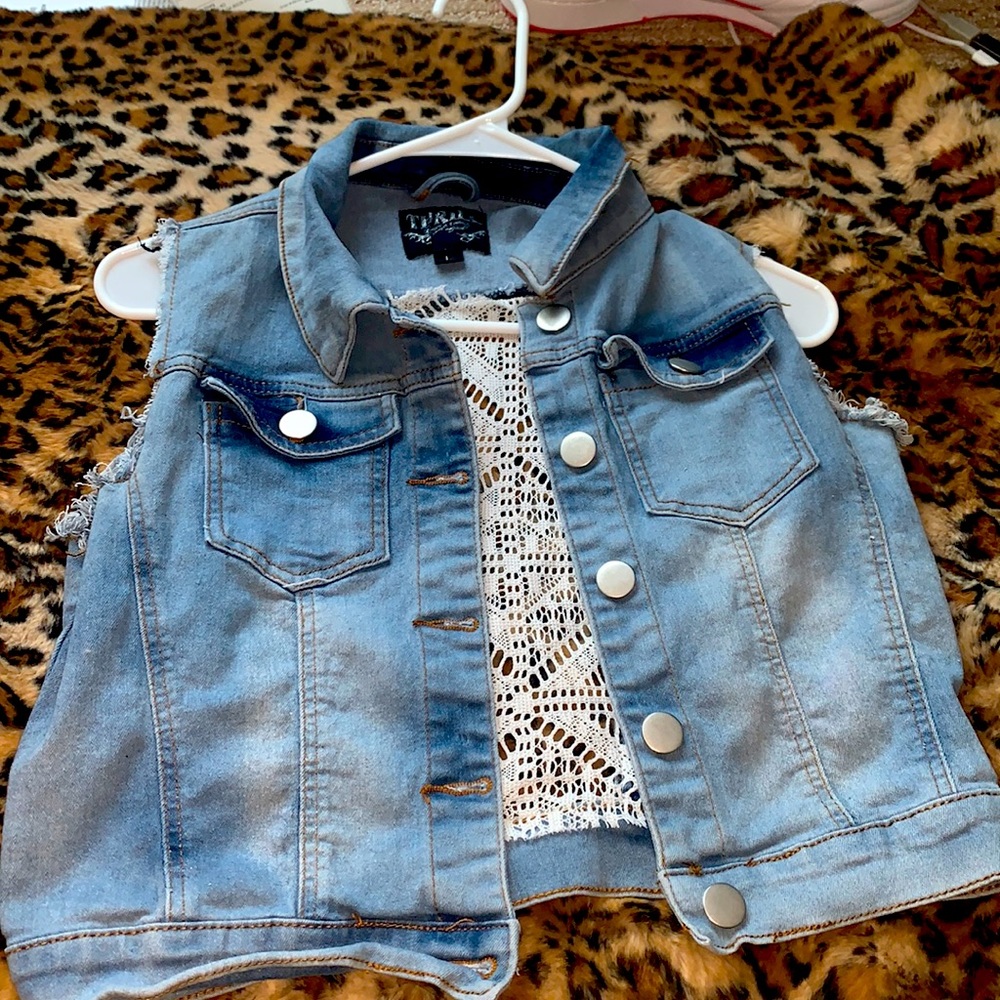Juniors Denim Vest